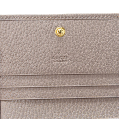 Gucci Pebbled Calfskin GG Marmont Card Case Porcelain Rose 7 of 8