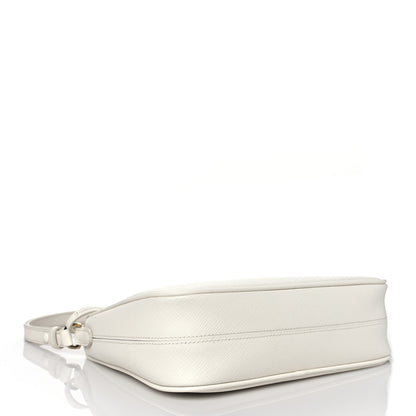 Prada Saffiano Lux Mini Re-Edition Shoulder Bag White 4 of 9