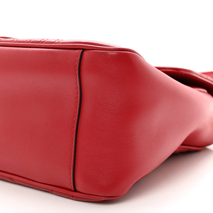 Gucci Calfskin Matelasse Small GG Marmont Top Handle Shoulder Bag Hibiscus Red 11 of 11