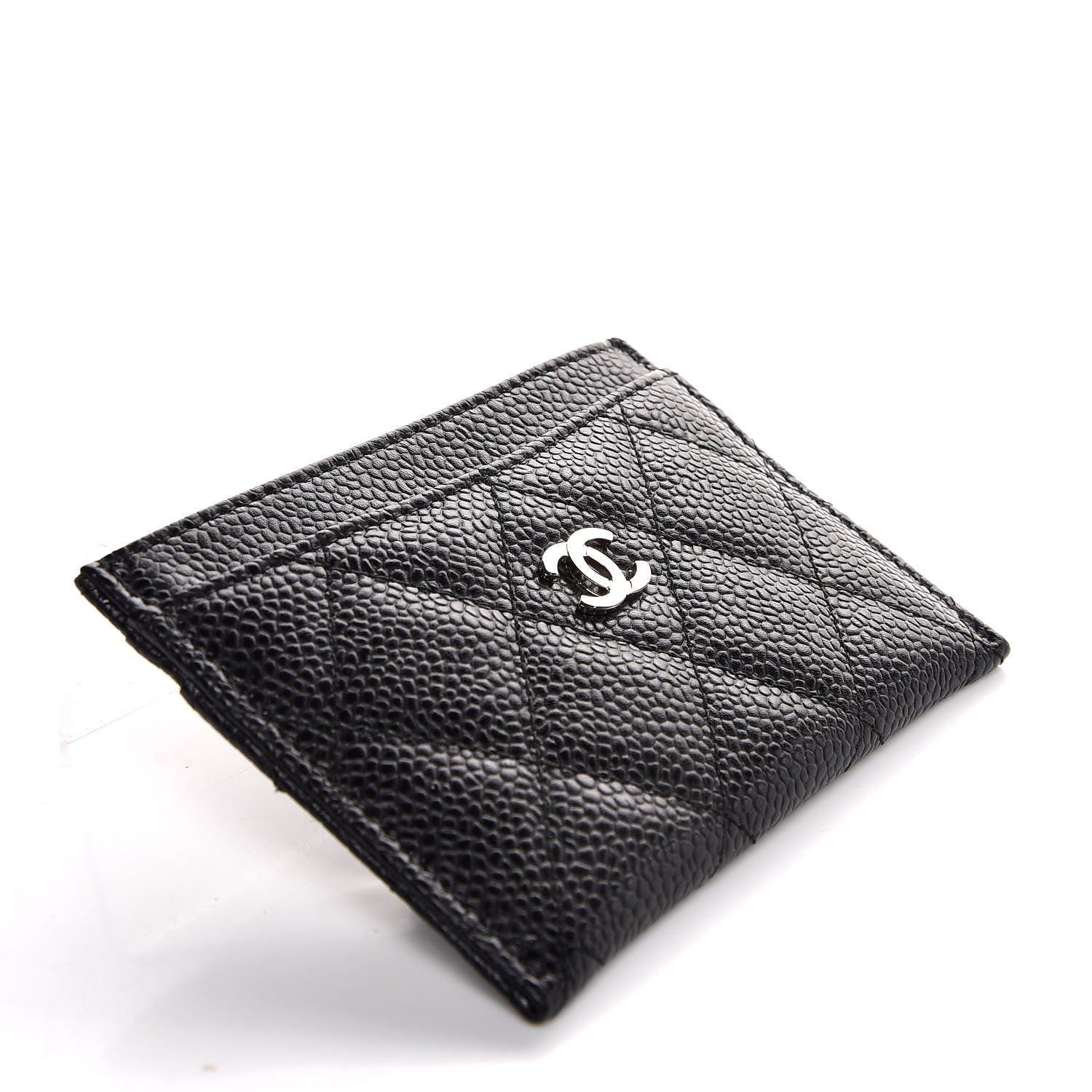 Chanel Caviar Quilted Card Holder Black 3 of 9