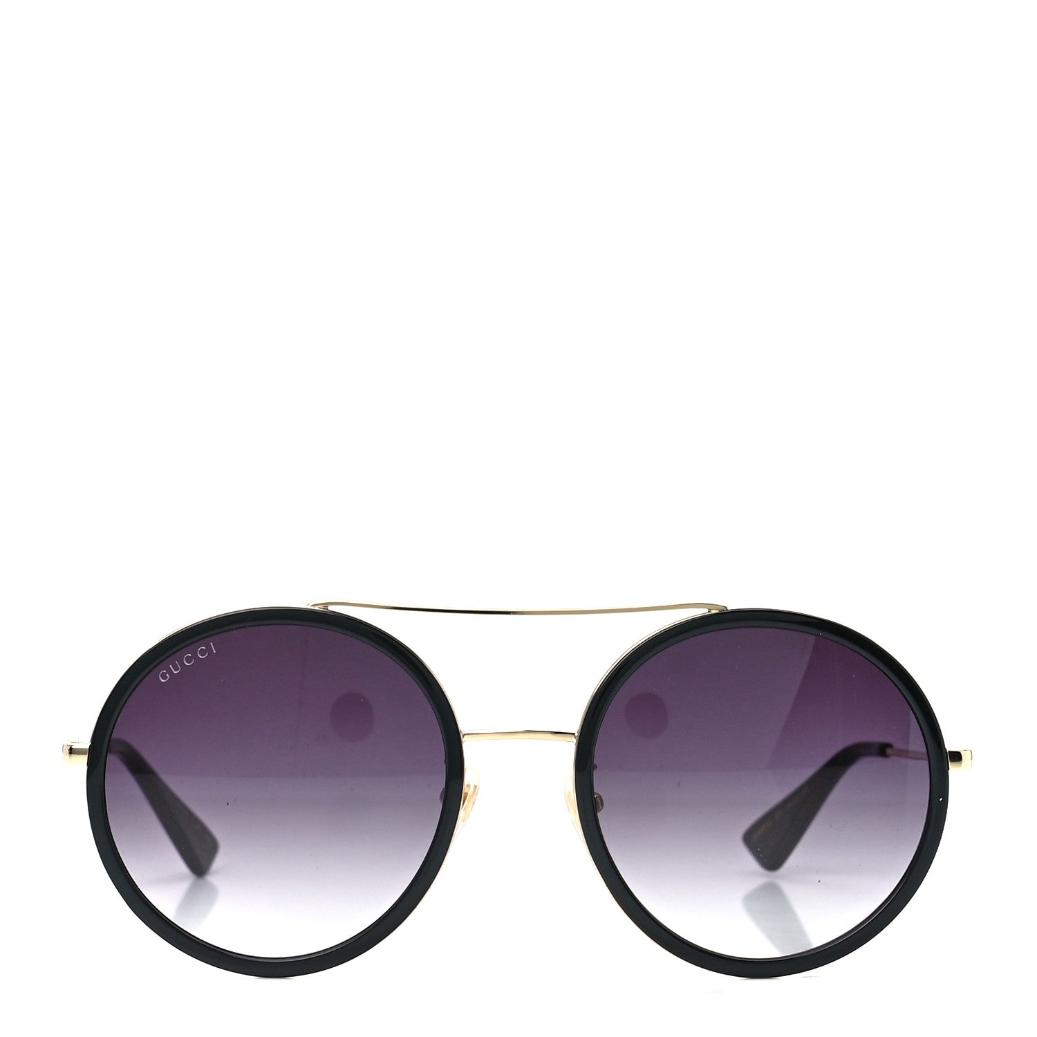 Gucci Metal Round Frame Sunglasses GG0061S Black 2 of 8