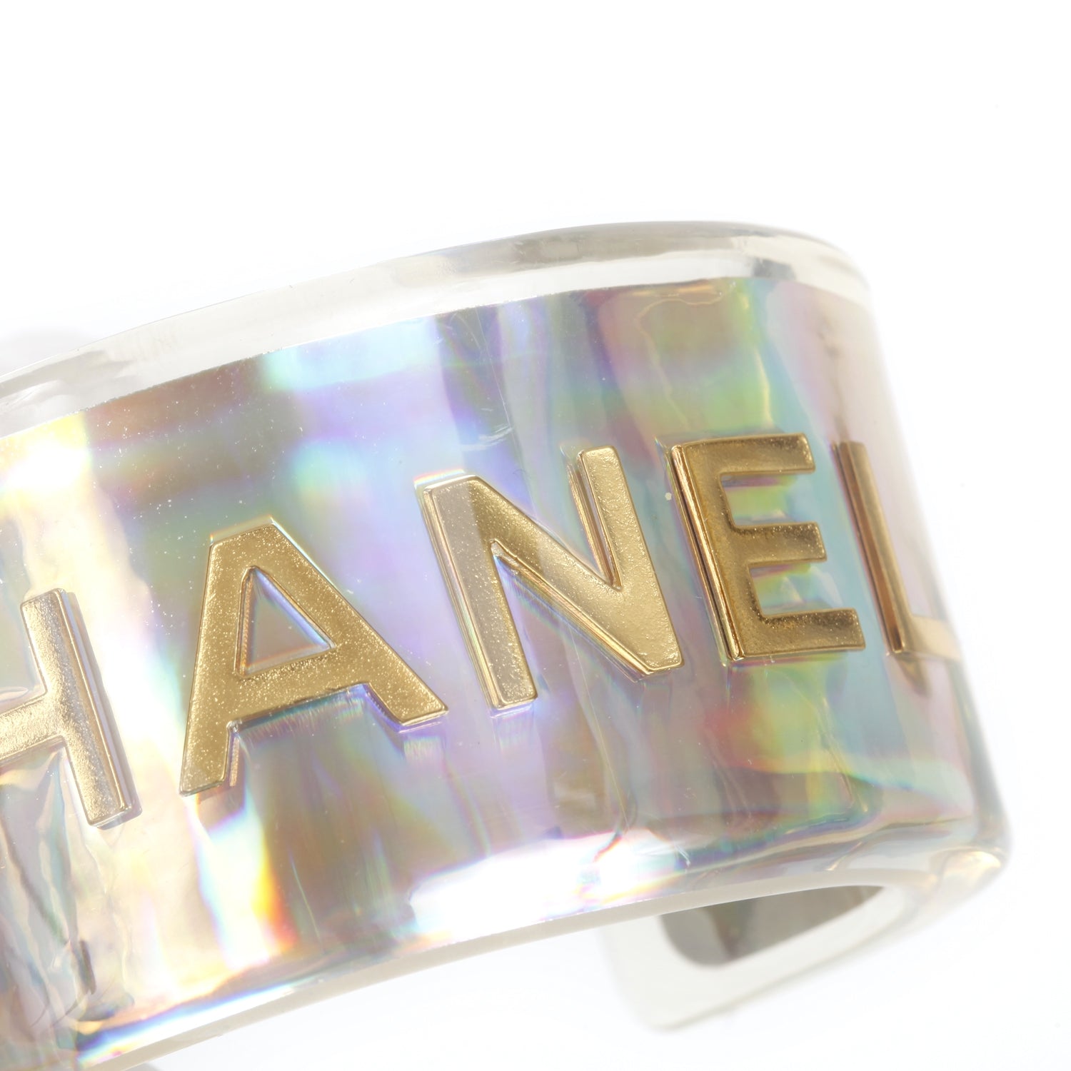 Chanel Lucite Wide Cuff 97P 4 of 4