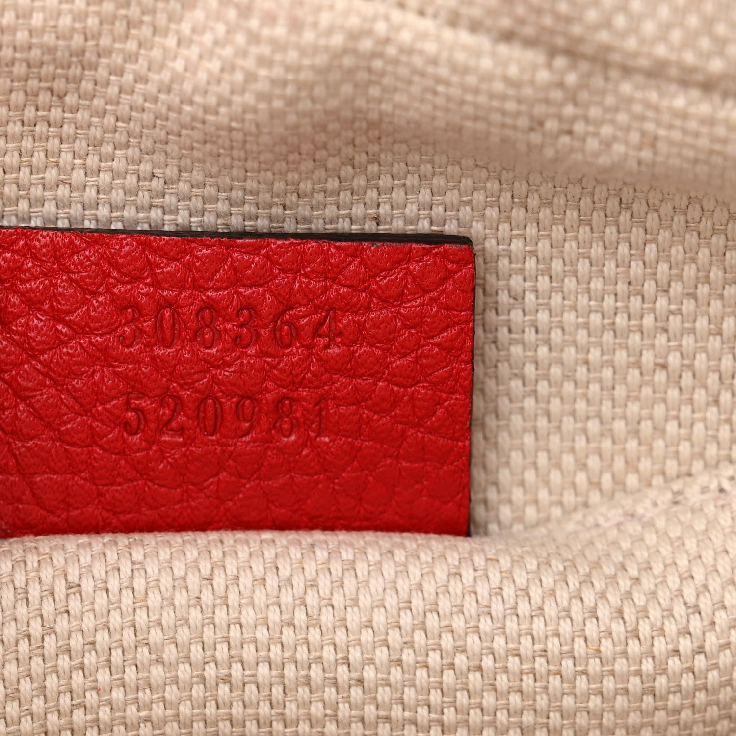 Gucci Pebbled Calfskin Small Soho Disco Bag Tabasco Red 7 of 13
