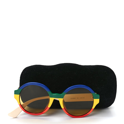 Gucci Round Web Sunglasses GG0280SA Light Beige Multicolor 7 of 7