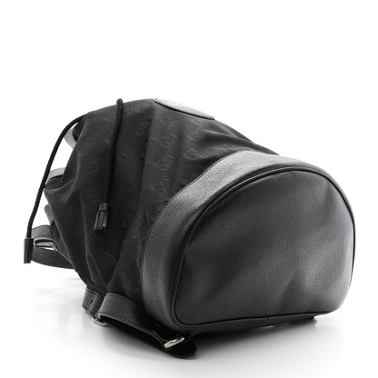 Gucci Econyl Nylon Monogram Off The Grid Drawstring Bucket Backpack Black 4 of 10