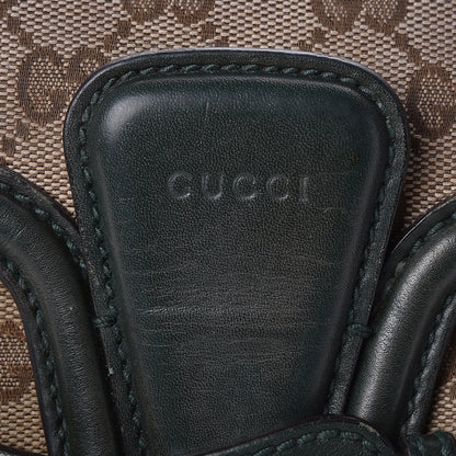 Gucci Monogram Calfskin Medium Lady Web Shoulder Bag Beige Green 10 of 18