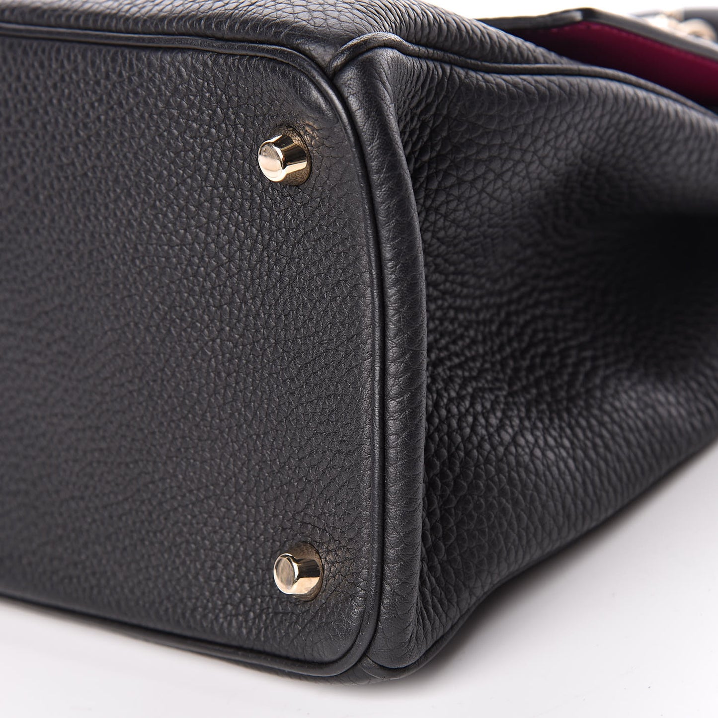 Bullcalf Medium Be Dior Flap Black Fraise