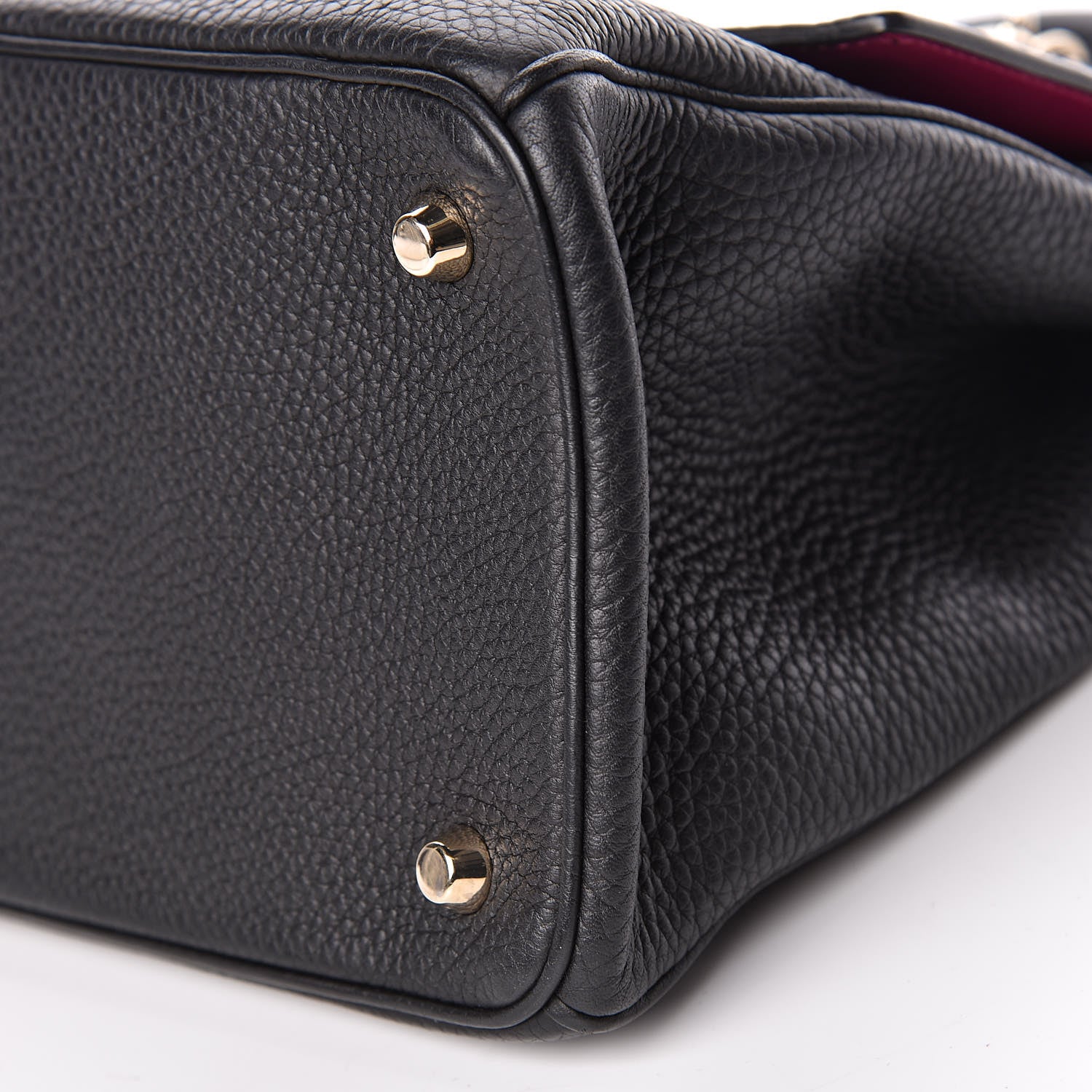 Christian Dior Bullcalf Medium Be Dior Flap Black Fraise 9 of 10