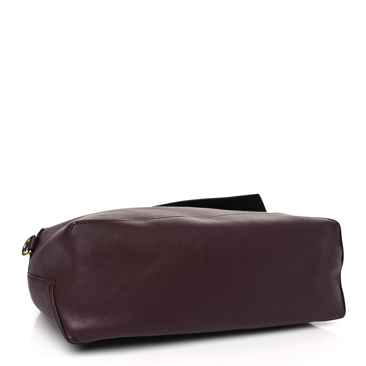 Calfskin Puzzle Hobo Prune