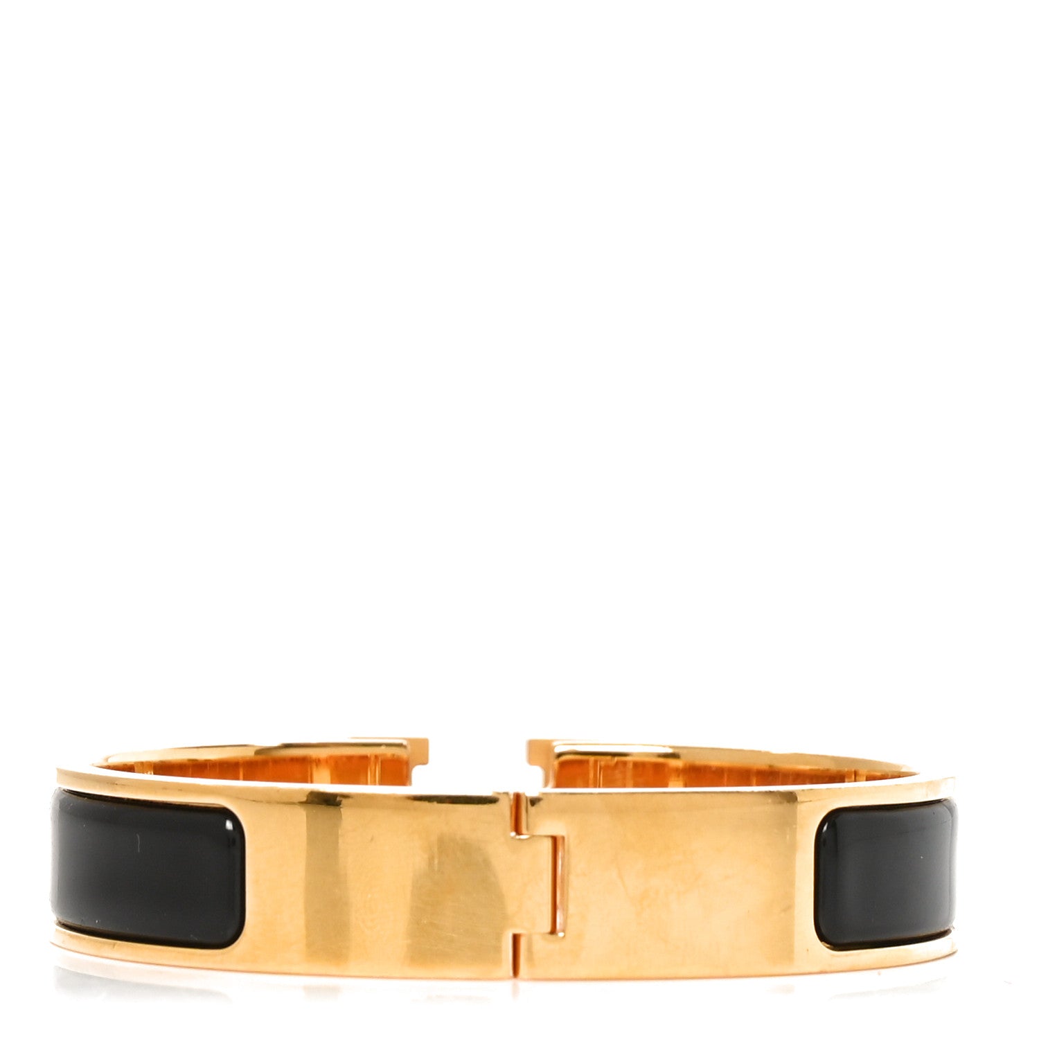 Hermes Enamel Narrow Clic Clac H Bracelet PM Black 3 of 4