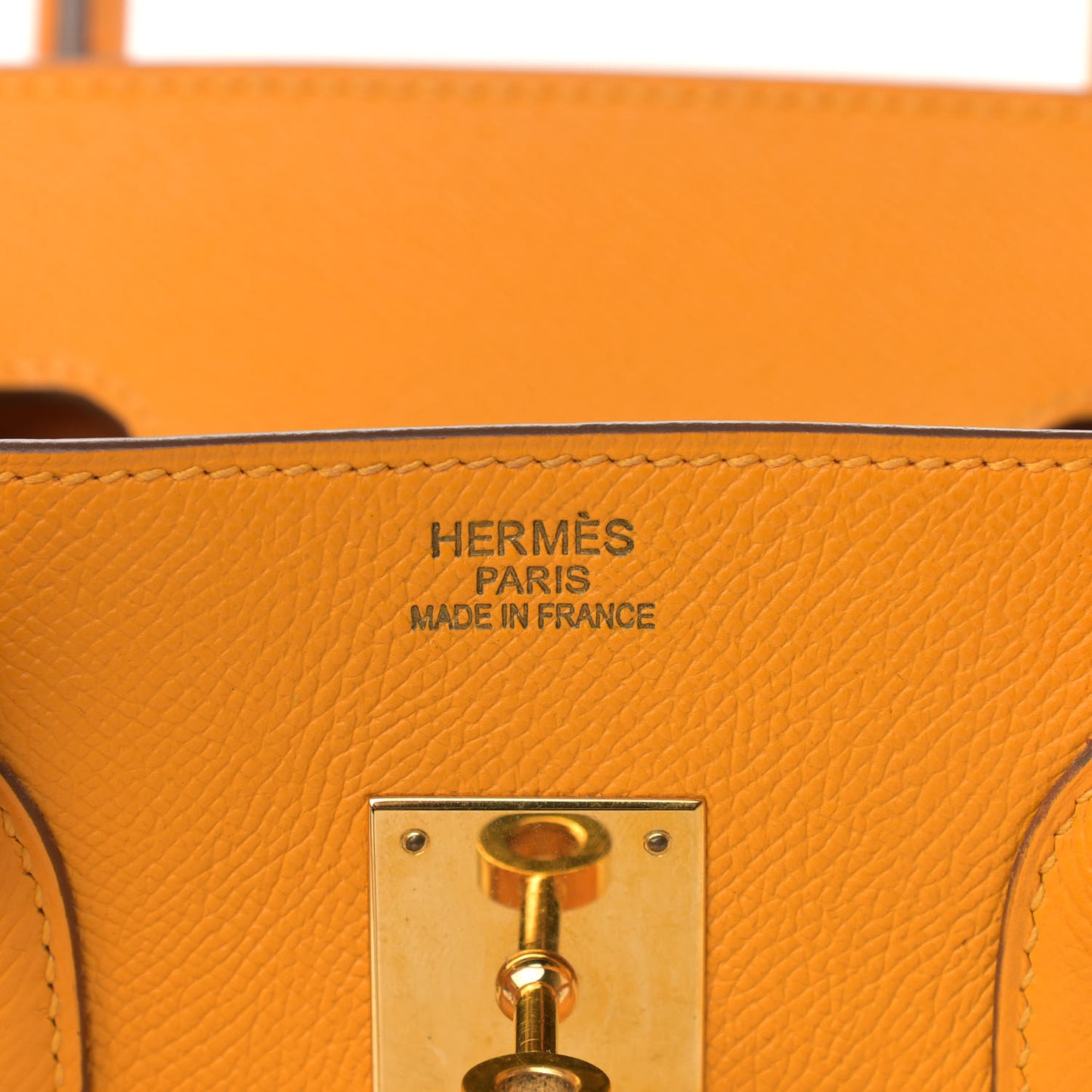 Epsom Birkin 35 Jaune D'Or
