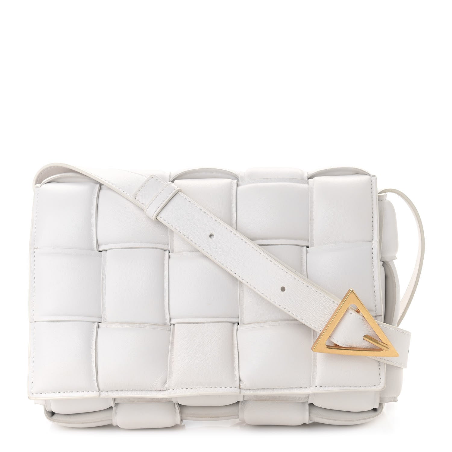 Bottega Veneta Nappa Maxi Intreccio Padded Cassette Crossbody Bag Chalk 1 of 8