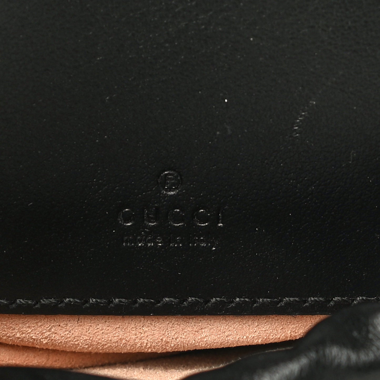 Calfskin Matelasse Mini GG Marmont 2.0 Bucket Bag Black