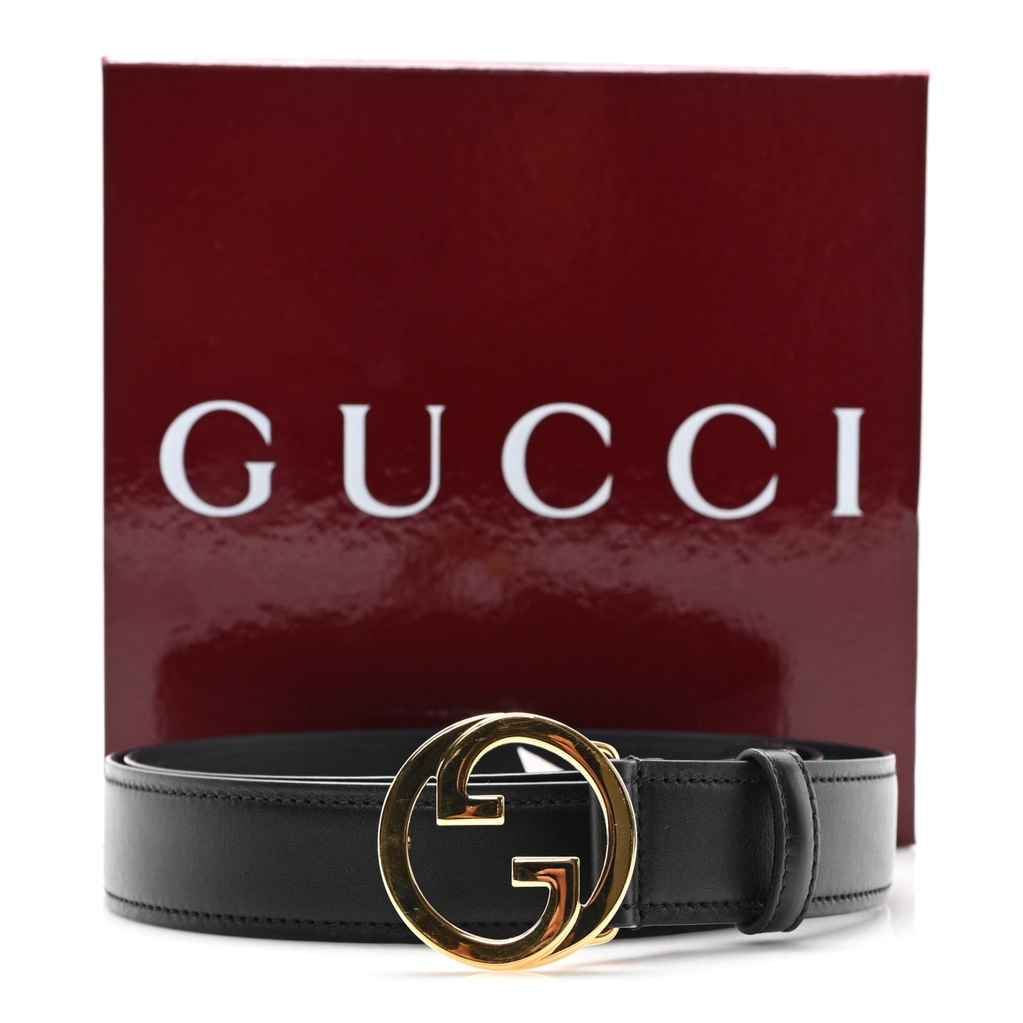 Ciny Lux Calfskin Blondie 30mm Belt 100 40 Black