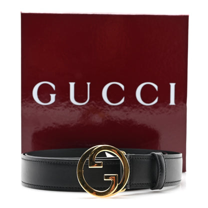 Gucci Ciny Lux Calfskin Blondie 30mm Belt 100 40 Black 5 of 5