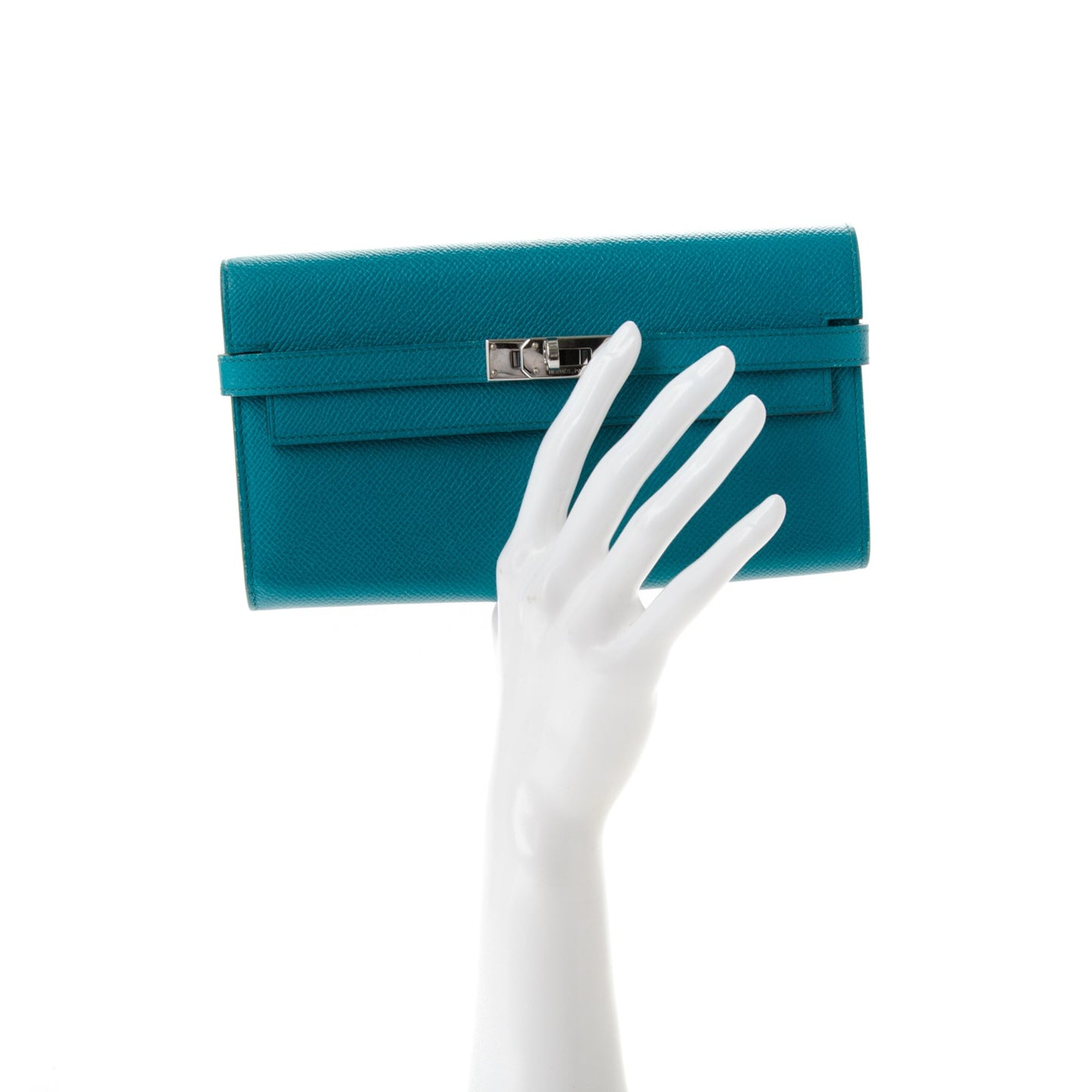 Epsom Kelly Longue Wallet Bleu Izmir