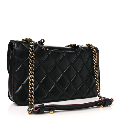 Chanel Glazed Calfskin Quilted Medium Perfect Edge Flap Black 3 of 11