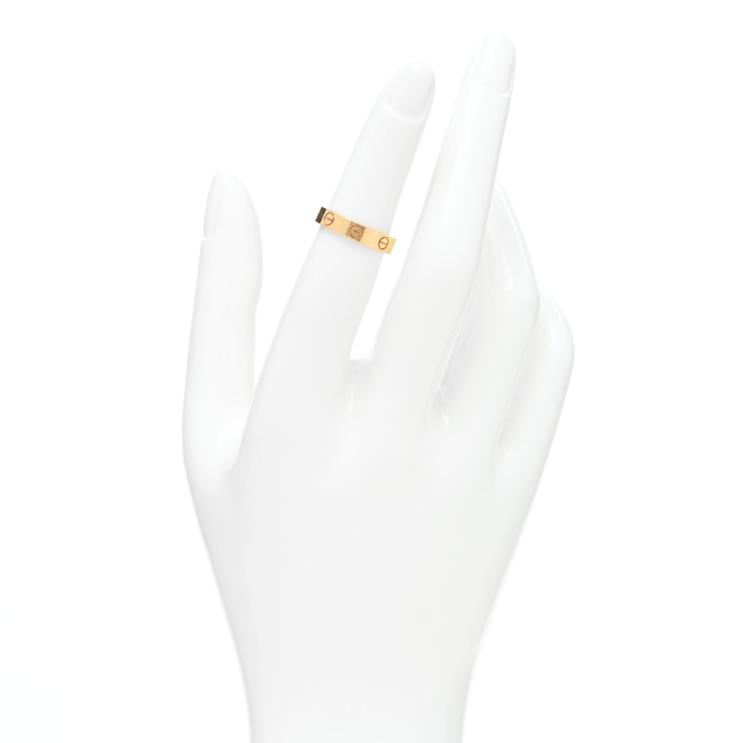 18K Yellow Gold 3.5mm LOVE Wedding Band Ring 49 5