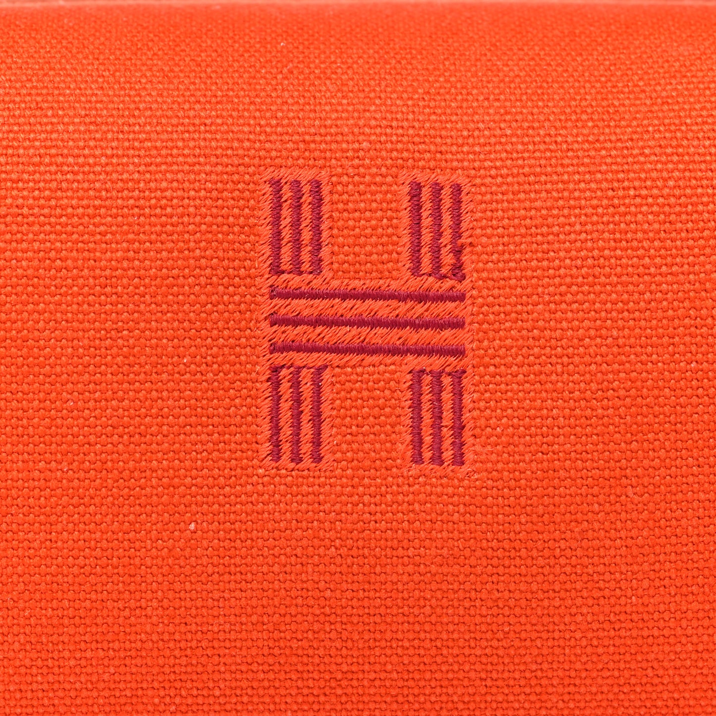Canvas Small Bride-A-Brac Pouch Orange Burgundy