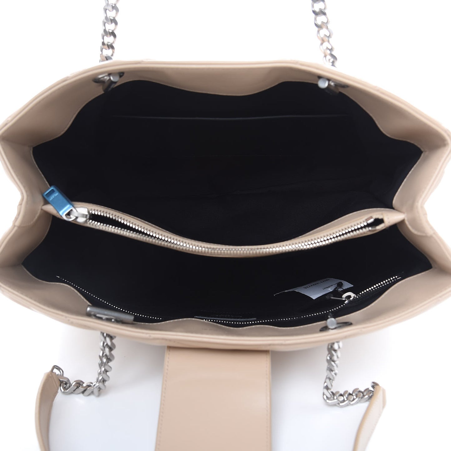 Calfskin Y Quilted Monogram Large Loulou Shopper Nude Powder