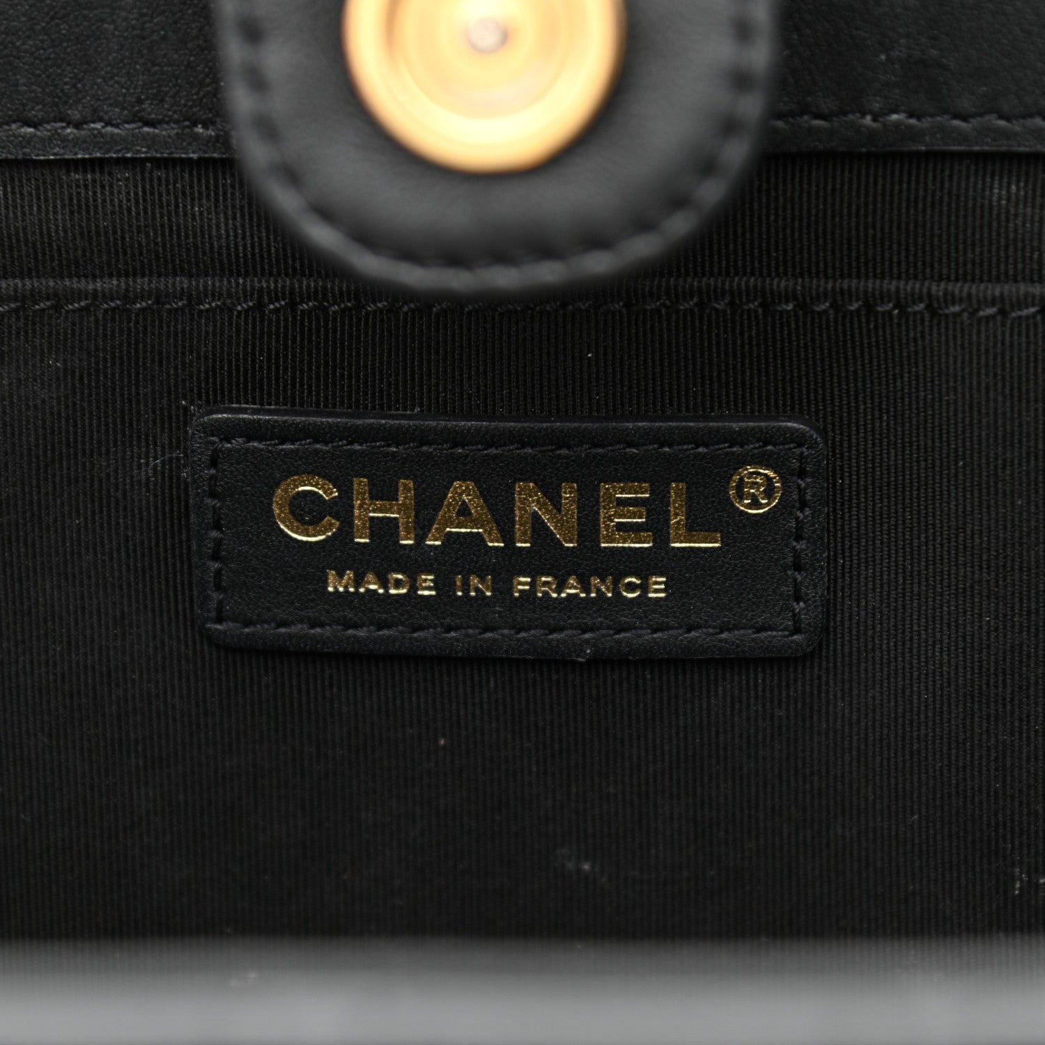 Chanel Calfskin Quilted CC Chain Accordion Tote Black 6 of 12