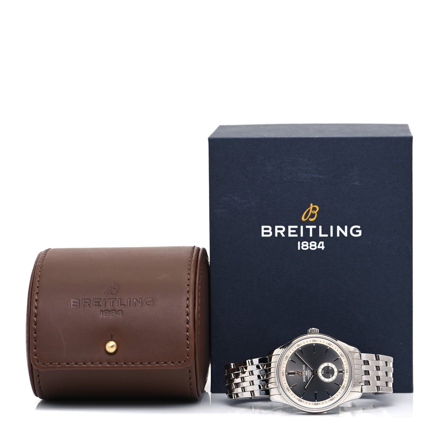 Stainless Steel 40mm Premier Automatic Watch Grey A37340