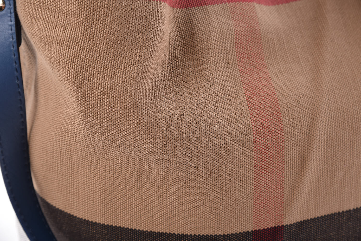 Burberry Canvas Mega Check Medium Susanna Hobo Blue 10 of 15