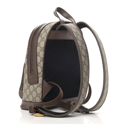 Gucci GG Supreme Monogram Calfskin Web Small Ophidia Day Backpack Beige Ebony New Acero 3 of 9