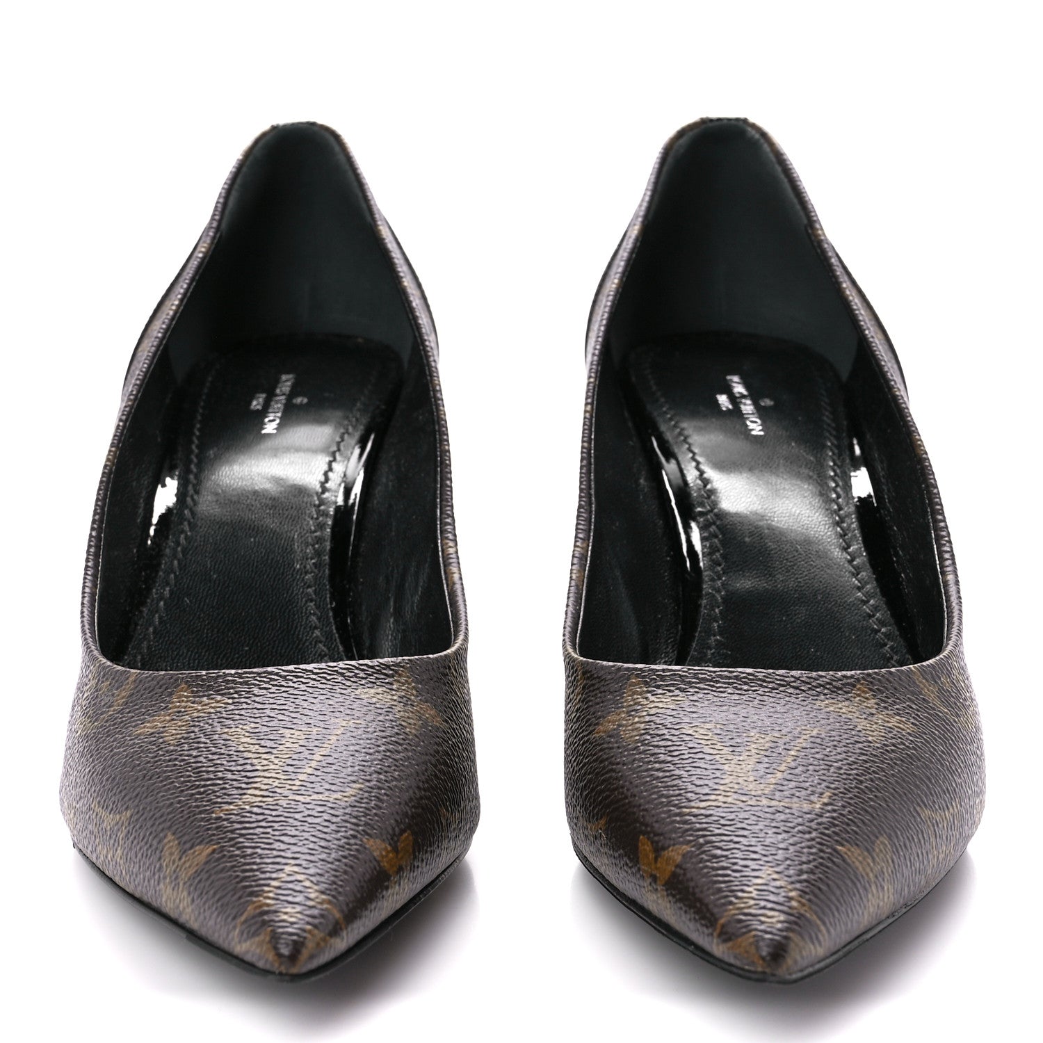 Louis Vuitton Monogram Cherie Pumps 40 Black 2 of 9