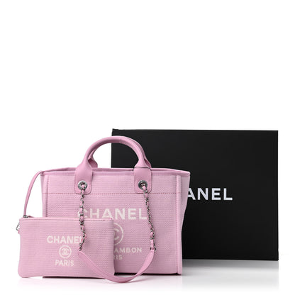 Chanel Mixed Fibers Small Deauville Tote Pink 12 of 12
