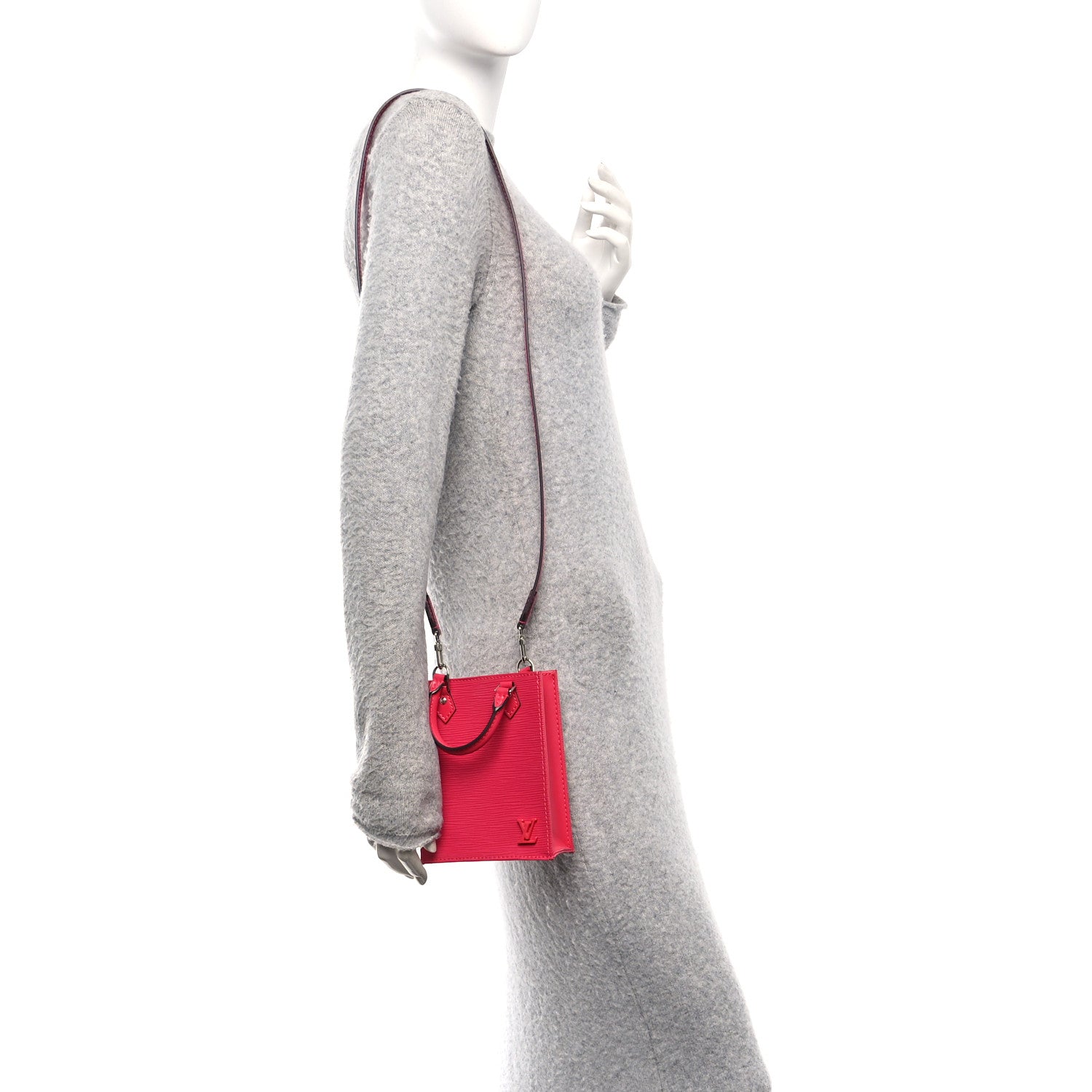 Louis Vuitton Epi Petit Sac Plat Rose Pondicherry 2 of 9