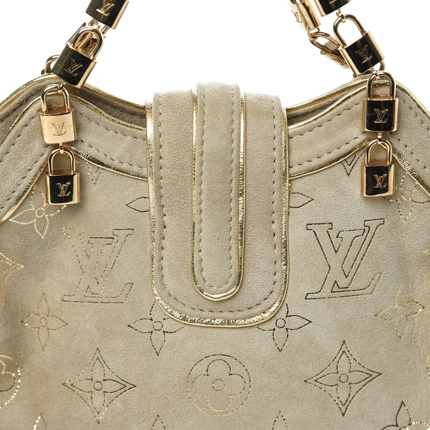 Louis Vuitton Monogram Suede Theda PM Gold 8 of 8