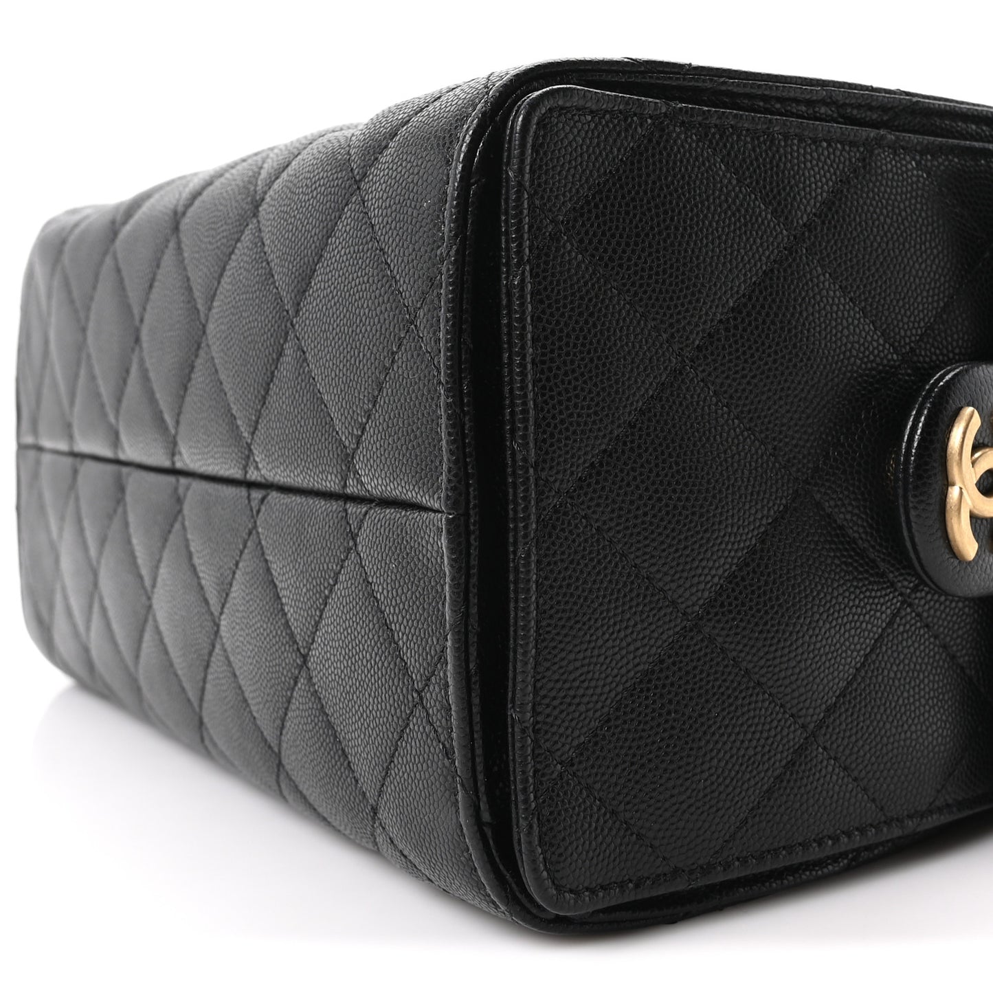 Caviar Quilted Small Chanel 25 Handbag Black