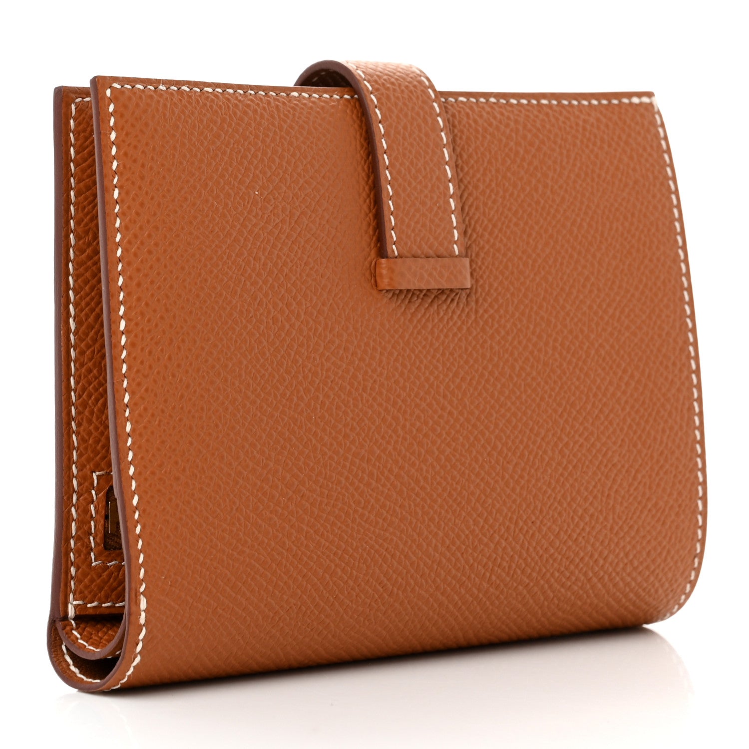 Hermes Epsom Bearn Compact Wallet Gold 3 of 6