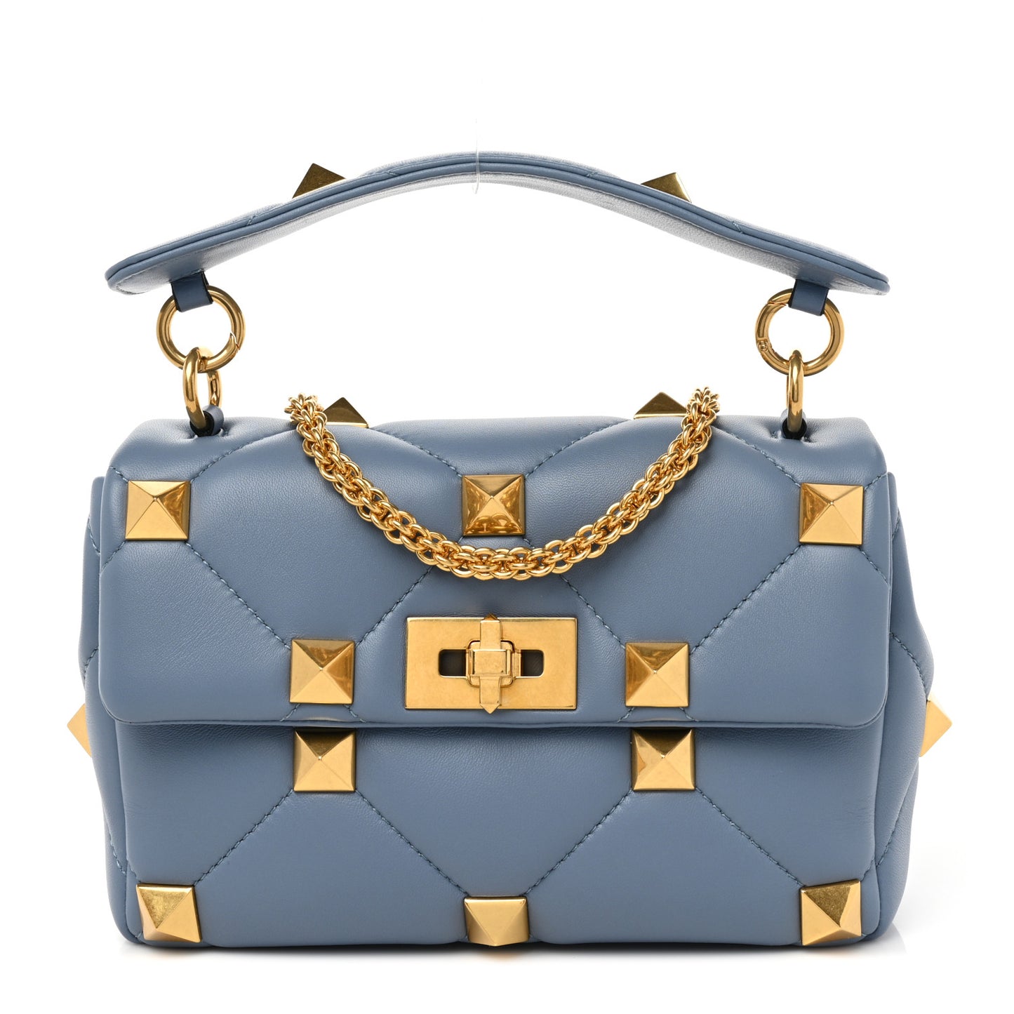Nappa Medium Roman Stud Shoulder Bag Niagara