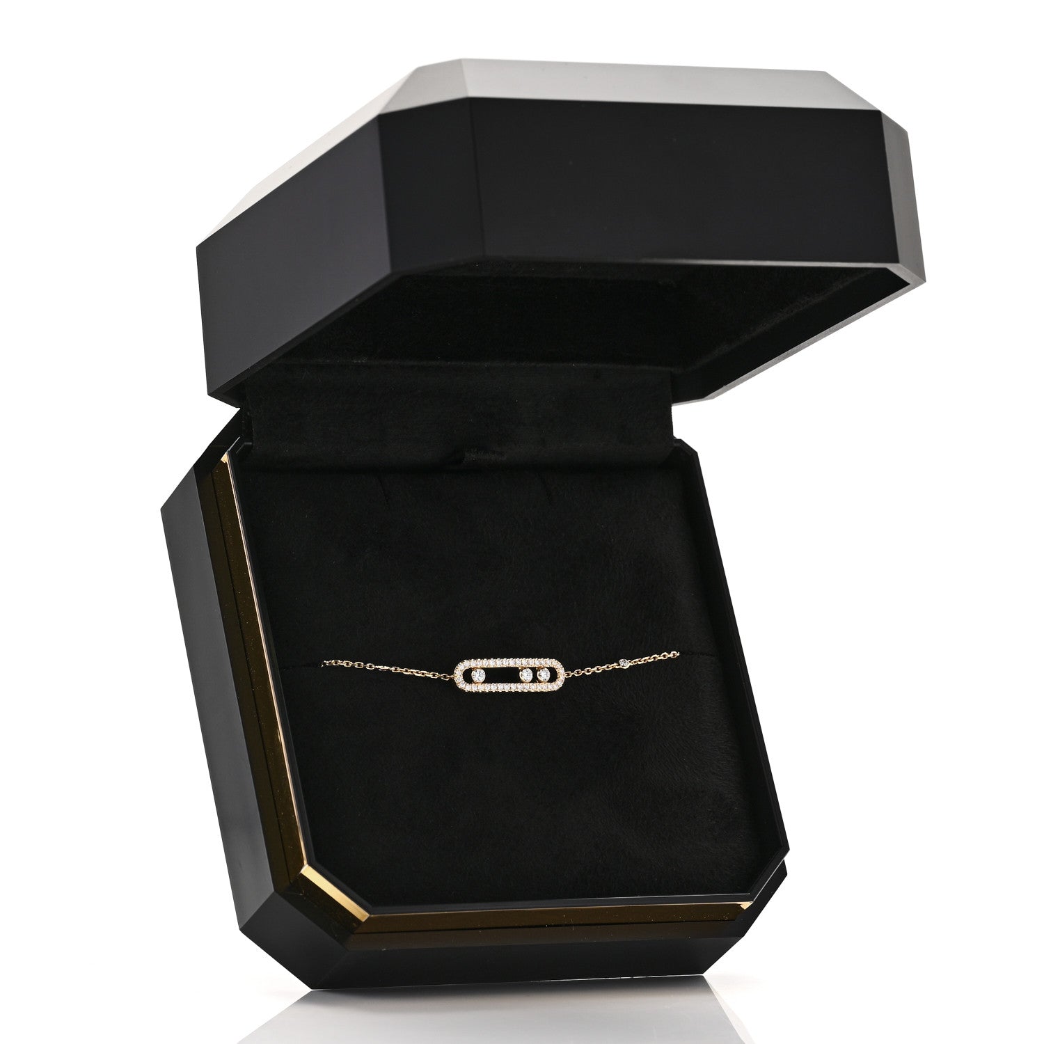 Messika 18K Yellow Gold Diamond Classic Baby Move Pave Bracelet 5 of 5