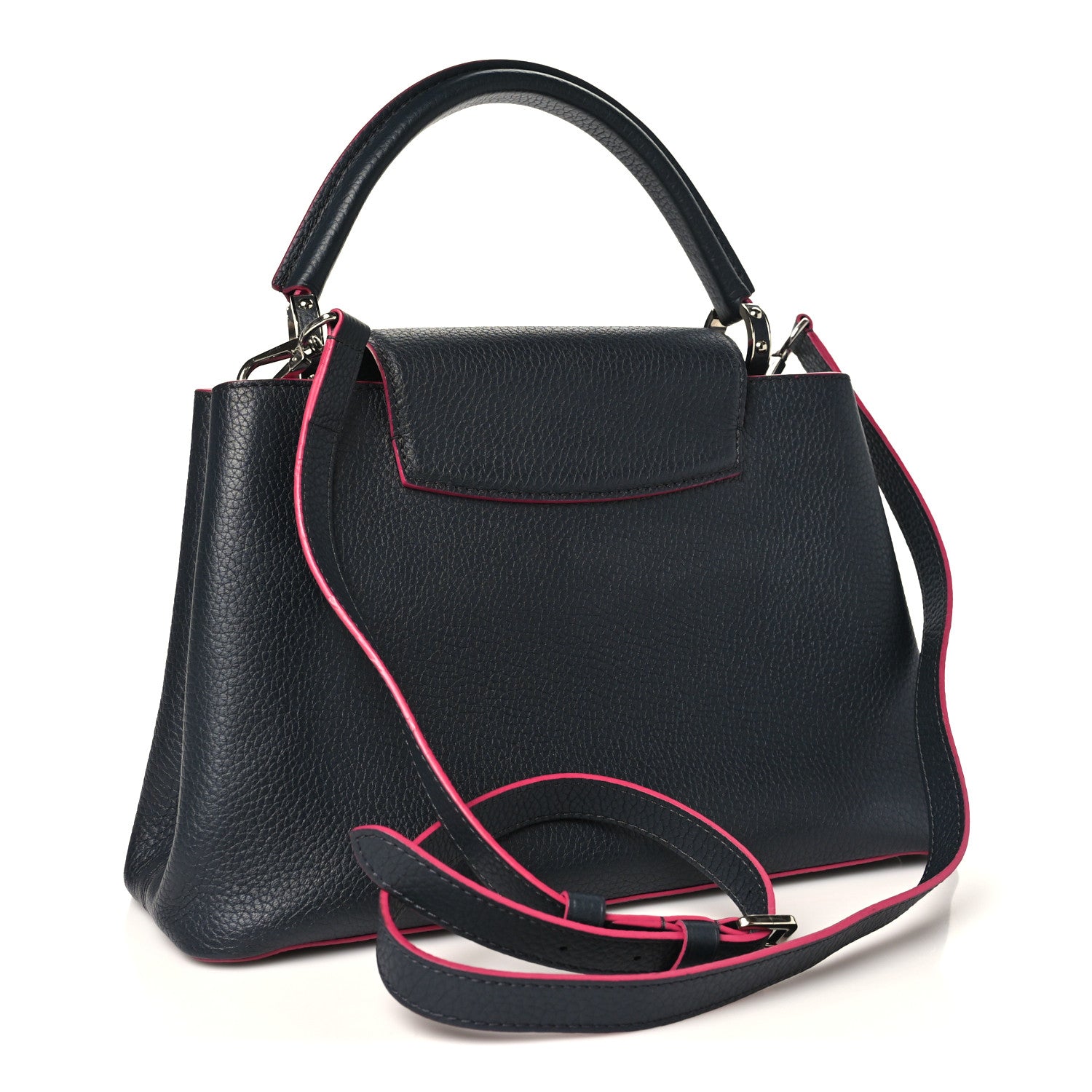 Louis Vuitton Taurillon Capucines PM Cobalt Fuchsia Cobalt Fuchsia 3 of 9