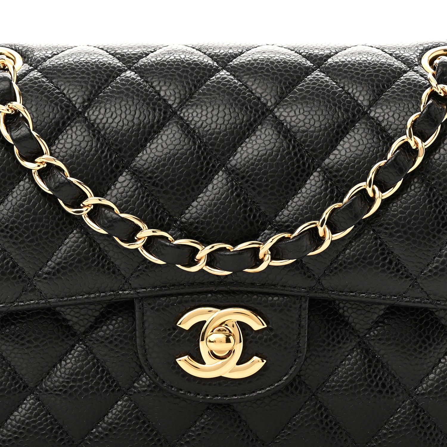 Chanel Caviar Quilted Small Double Flap Black 8 of 11