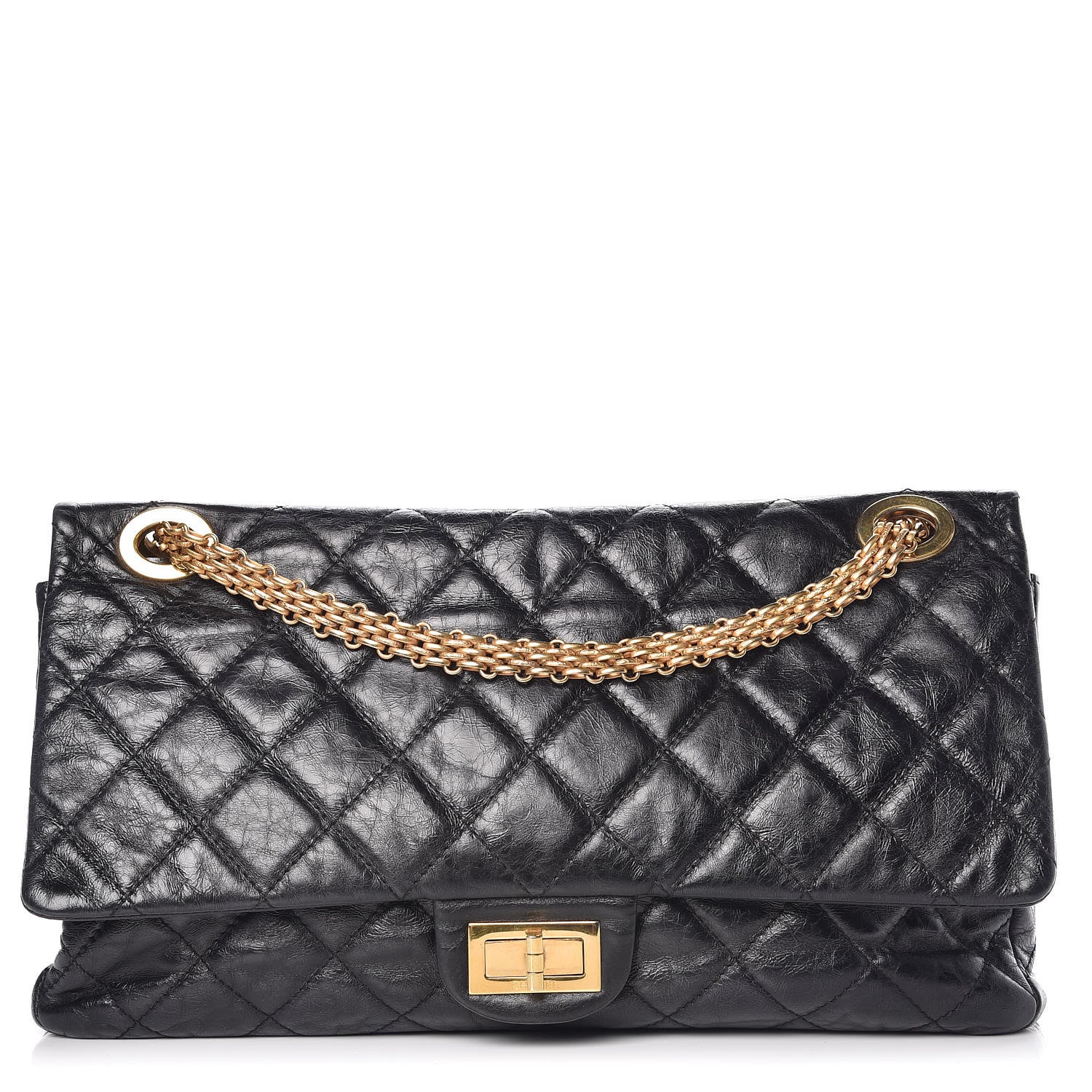 Chanel Aged Calfskin Quilted 2.55 Reissue 228 Flap Black 1 of 17