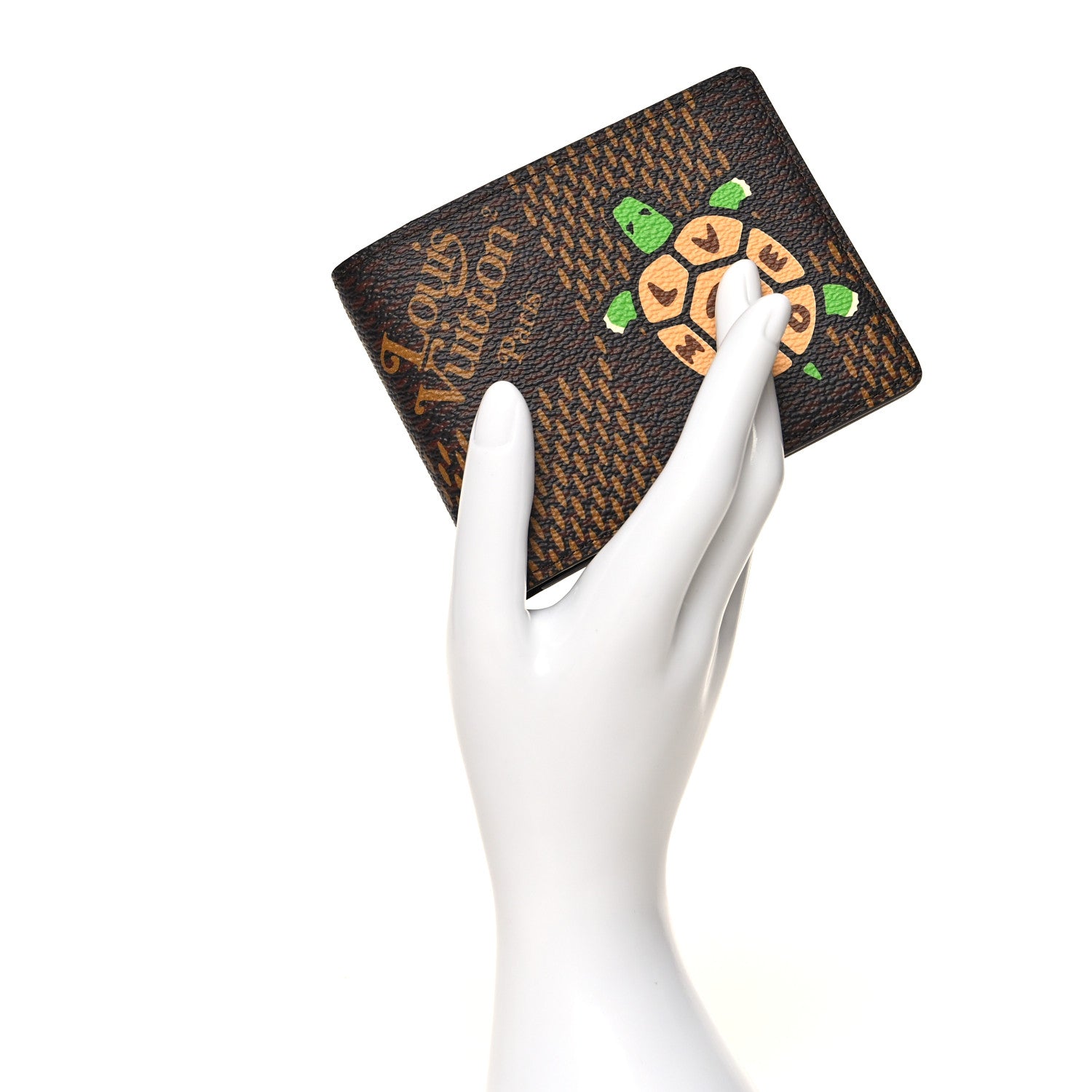 Louis Vuitton X NIGO Giant Damier Ebene Tortoise Multiple Wallet 2 of 7