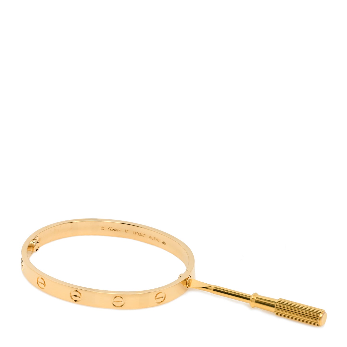 18K Yellow Gold LOVE Bracelet 17