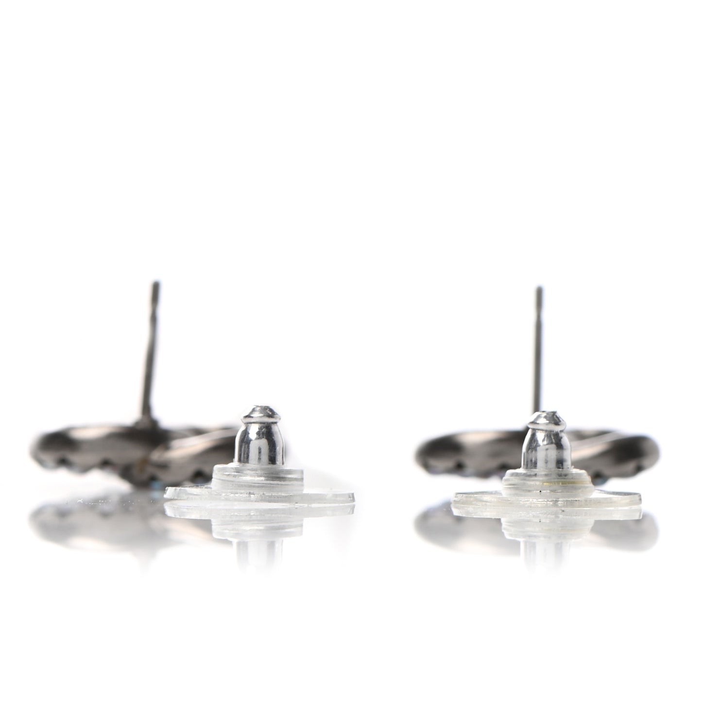 Iridescent Crystal CC Earrings Multicolor
