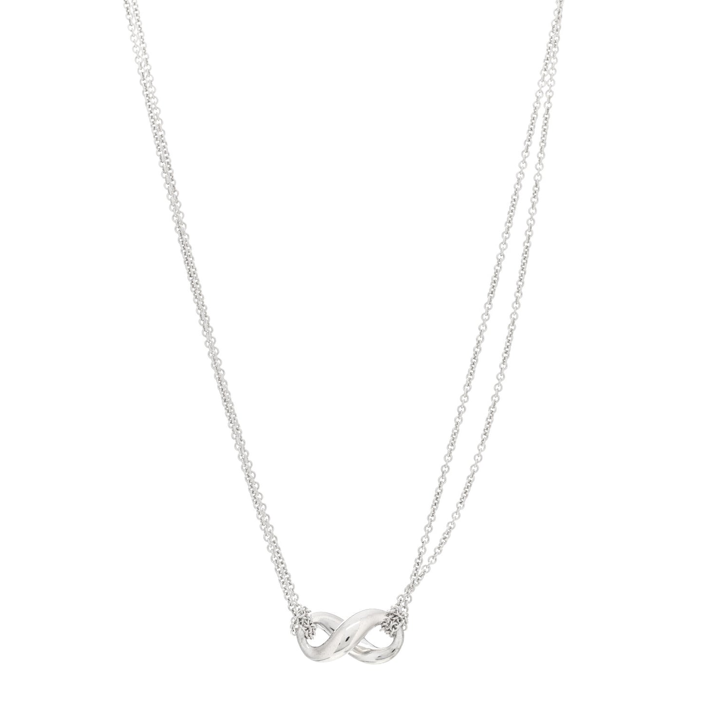 Sterling Silver Figure 8 Pendant Necklace