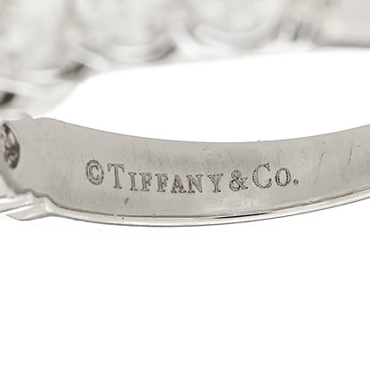 Tiffany Platinum Diamond 3.5mm Forever Half Circle Band Ring 49 4.75 5 of 5