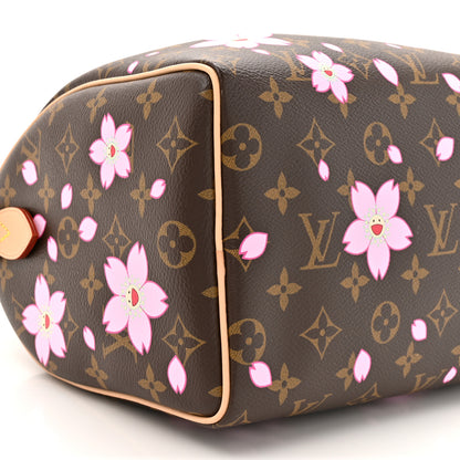 Louis Vuitton LV X TM Monogram Cherry Blossom Speedy Bandouliere 25 Sakura Brown 9 of 9
