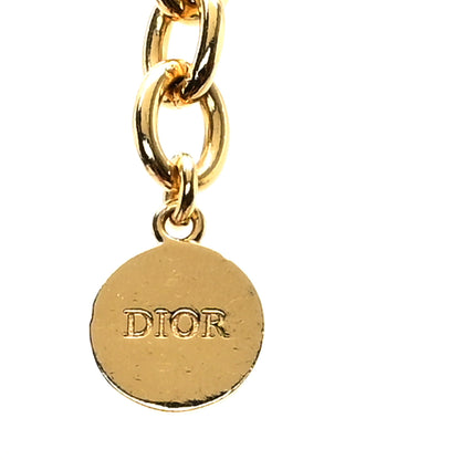 Christian Dior Metal CD Choker Necklace Gold 5 of 6