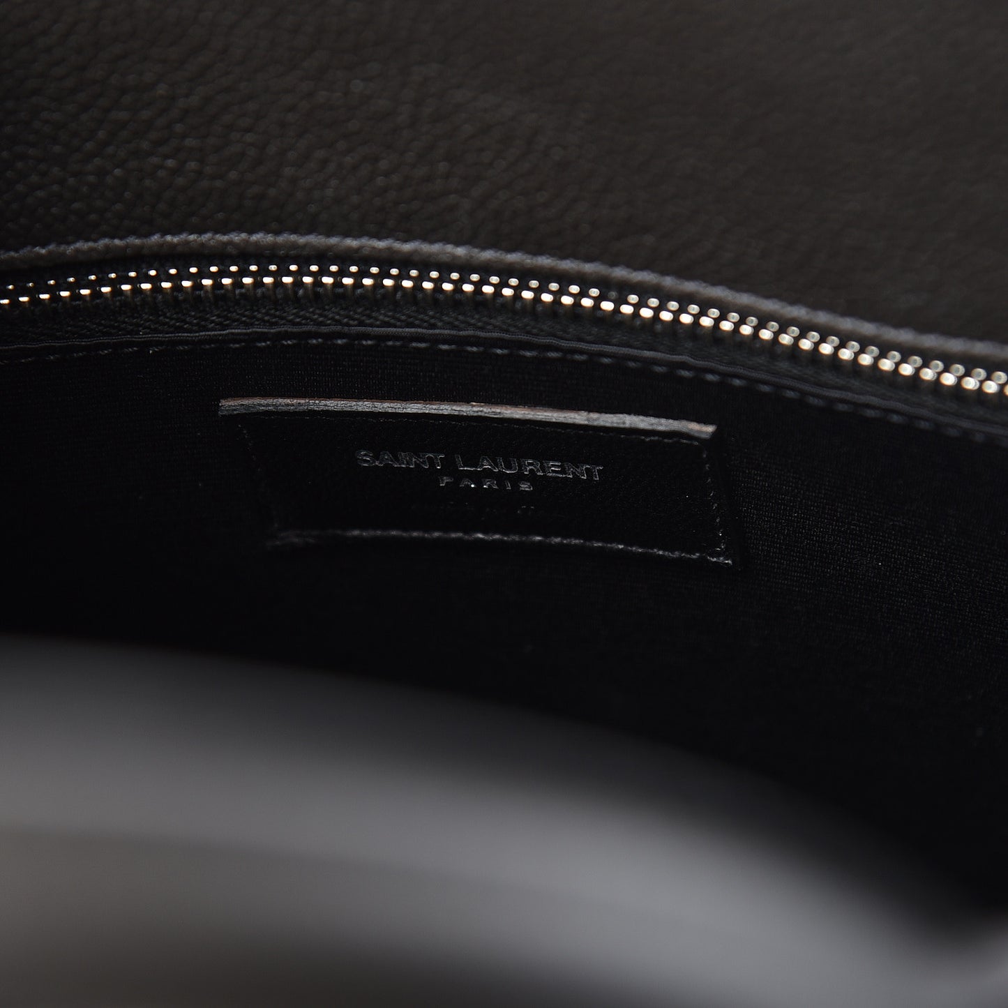 Grained Calfskin Small Sac De Jour Coal
