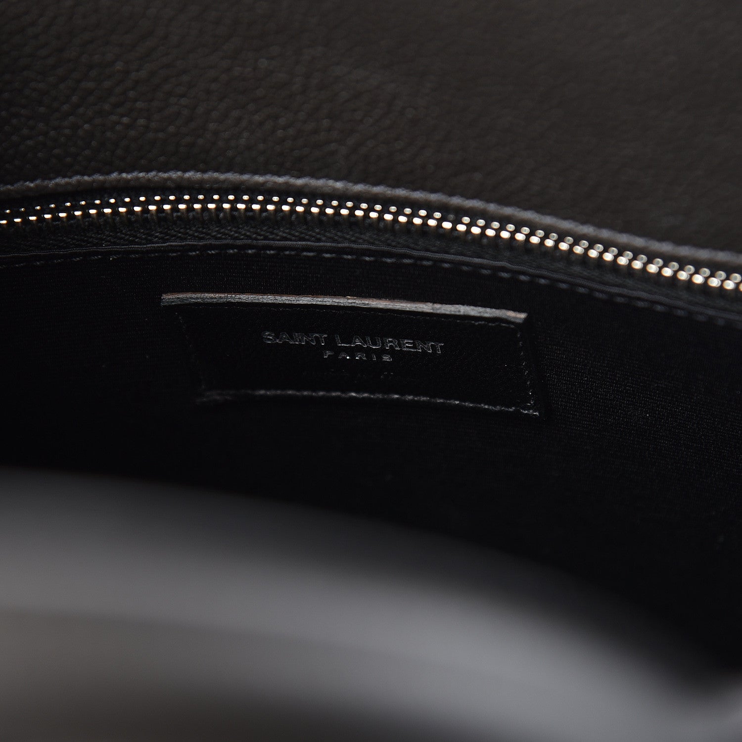 Saint Laurent Grained Calfskin Small Sac De Jour Coal 6 of 9
