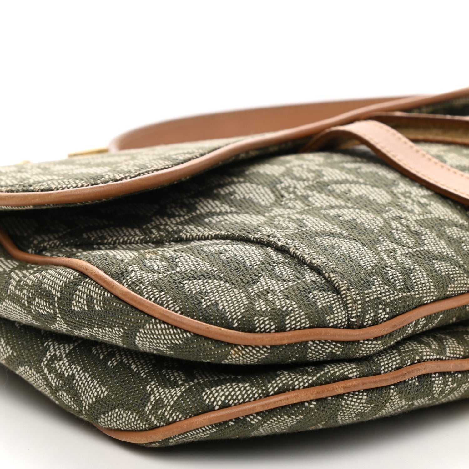 Christian Dior Monogram Double Saddle Bag Green 5 of 9