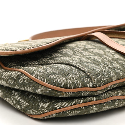 Christian Dior Monogram Double Saddle Bag Green 5 of 9